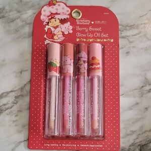 Strawberry Shortcake Glow Lip Oil Set - Pink